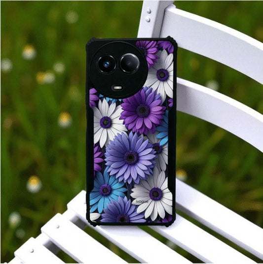 ivogue Violet Bloom Mobile Cover For REALME Narzo 60X
