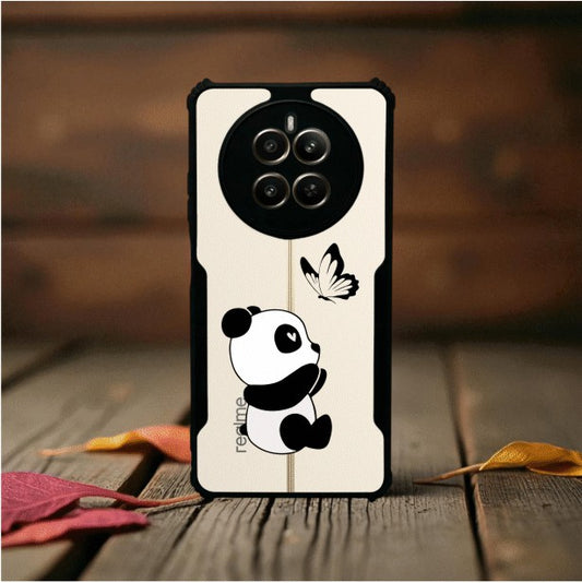 ivogue Panda and Butterfly Mobile Cover For REALME 12 Plus