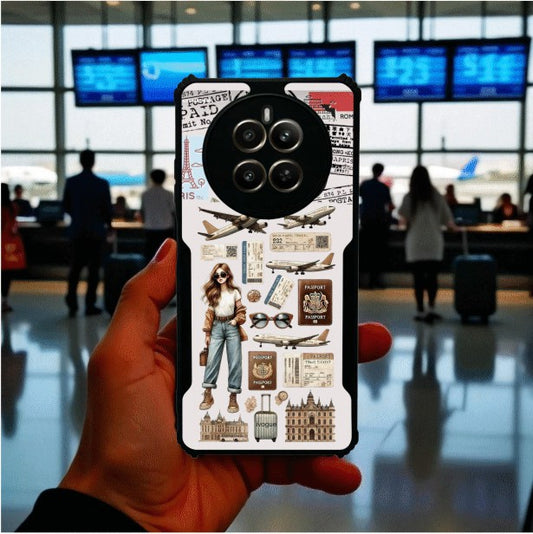 ivogue Travel Girl Vibes Mobile Cover For REALME 12 Plus