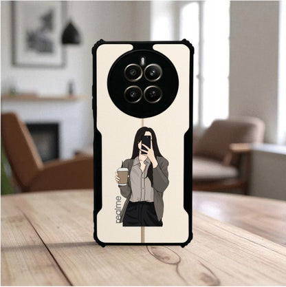 ivogue Coffee Girl Mobile Cover For REALME Narzo 70 Pro