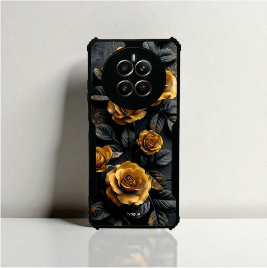 ivogue Golden Rose Mobile Cover For REALME P1