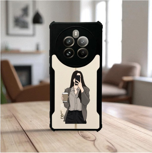 ivogue Coffee Girl Mobile Cover For REALME 12 Pro