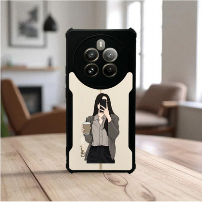 ivogue Coffee Girl Mobile Cover For REALME 12 Pro