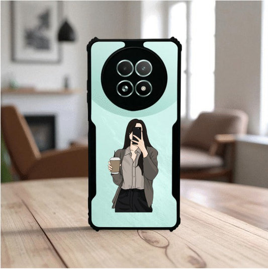 ivogue Coffee Girl Mobile Cover For REALME 13 (5G)