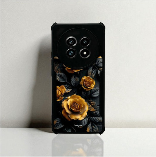 ivogue Golden Rose Mobile Cover For REALME 14 Pro Lite