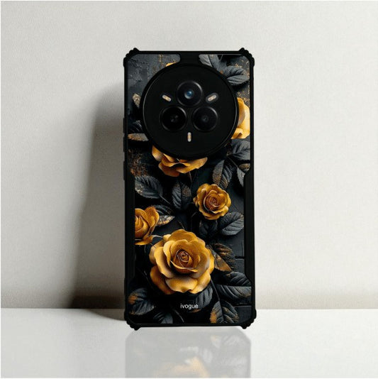 ivogue Golden Rose Mobile Cover For REALME 14 Pro Plus