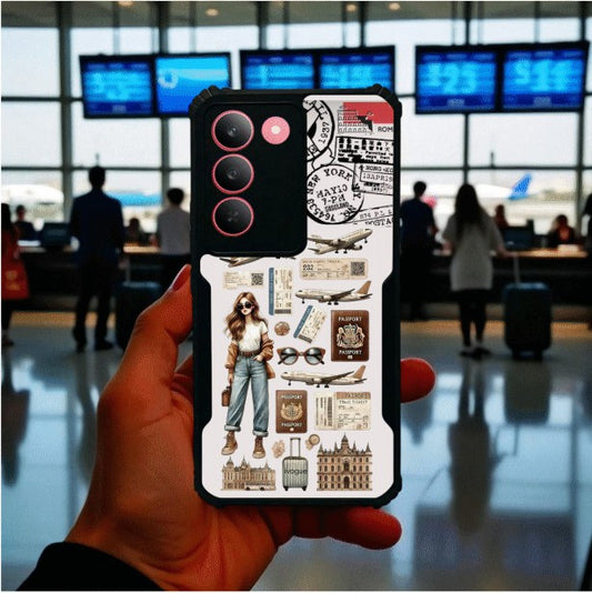 ivogue Travel Girl Vibes Mobile Cover For REALME P3X