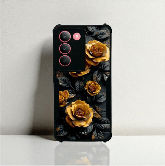 ivogue Golden Rose Mobile Cover For REALME P3X