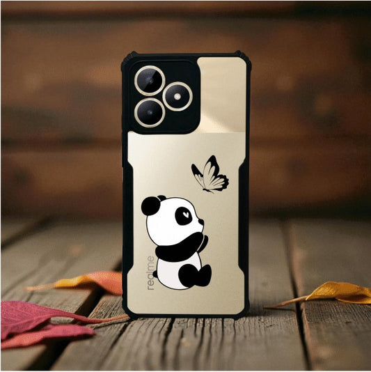 ivogue Panda and Butterfly Mobile Cover For REALME Narzo N53