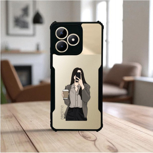 ivogue Coffee Girl Mobile Cover For REALME C53