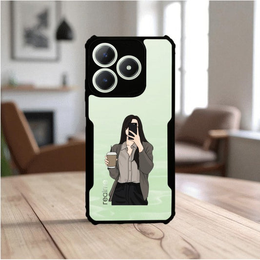 ivogue Coffee Girl Mobile Cover For REALME C63 (4G)