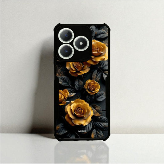 ivogue Golden Rose Mobile Cover For REALME C63 (4G)