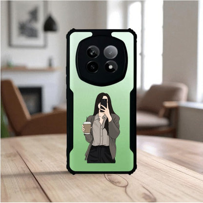 ivogue Coffee Girl Mobile Cover For REALME P2 Pro
