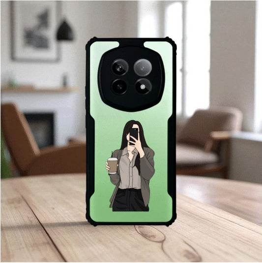 ivogue Coffee Girl Mobile Cover For REALME P2 Pro