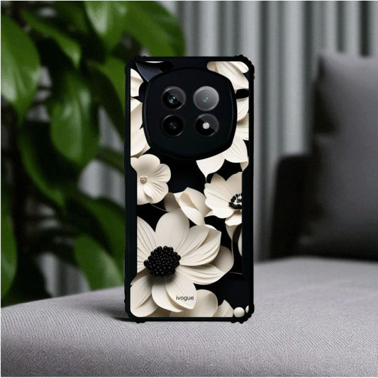 ivogue Black & Bloom Mobile Cover For REALME P2 Pro