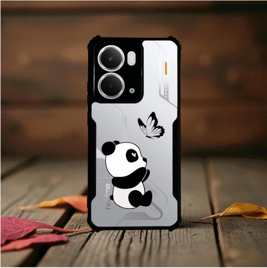 ivogue Panda and Butterfly Mobile Cover For REALME P3