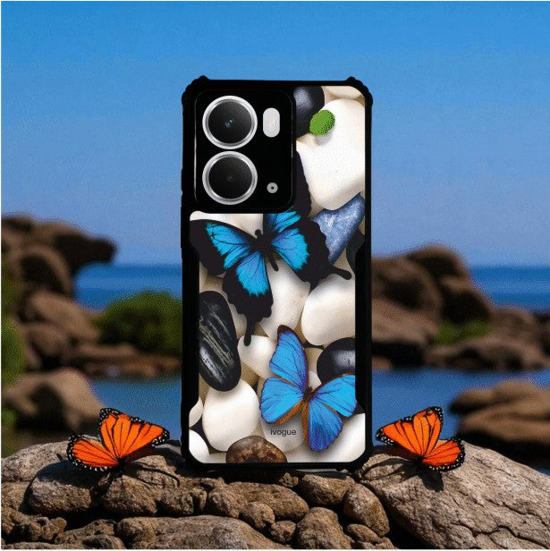 ivogue Blue Wings Beauty Mobile Cover For REALME P3