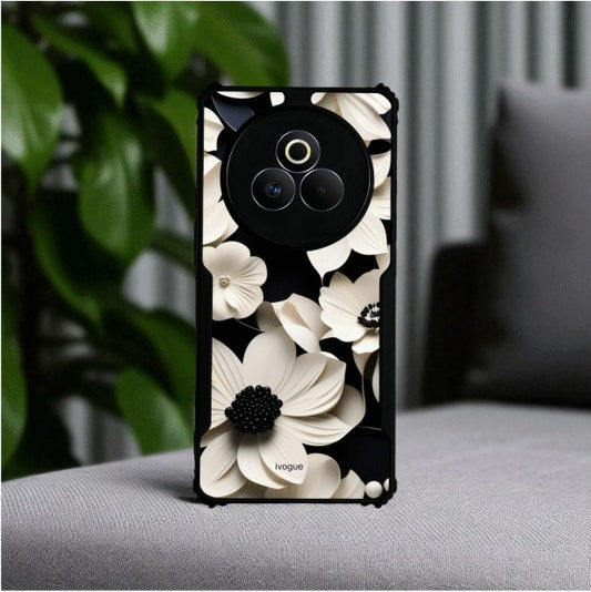 ivogue Black & Bloom Mobile Cover For REALME P3 Pro