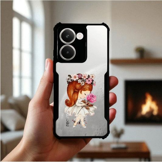ivogue Flower Girl Mobile Cover For REALME P3 Ultra
