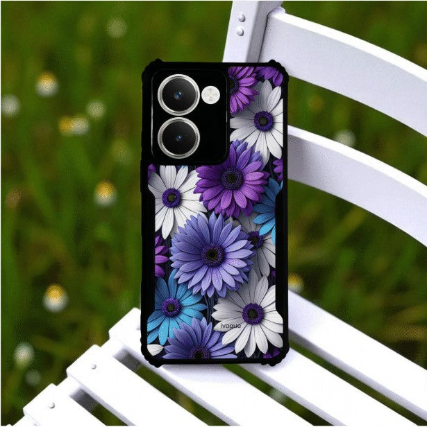 ivogue Violet Bloom Mobile Cover For REALME P3 Ultra