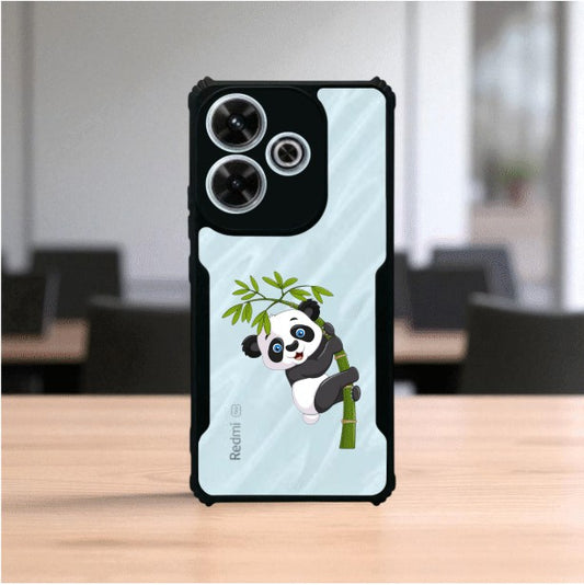 ivogue Panda and Tree Mobile Cover For Redmi 13 (5G)