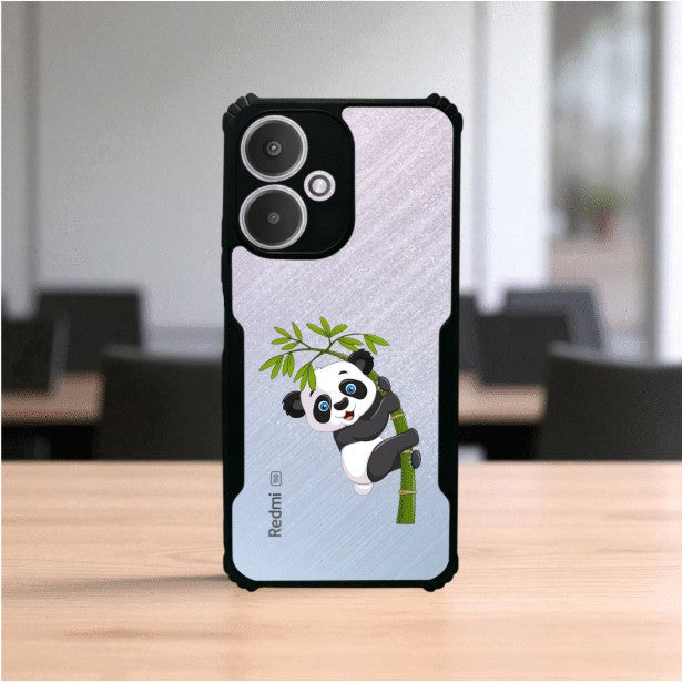 ivogue Panda and Tree Mobile Cover For Redmi 13C (5G)