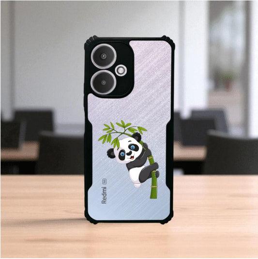ivogue Panda and Tree Mobile Cover For Redmi 13C (5G)