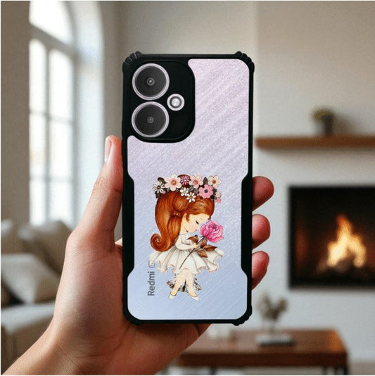 ivogue Flower Girl Mobile Cover For Redmi 13C (5G)