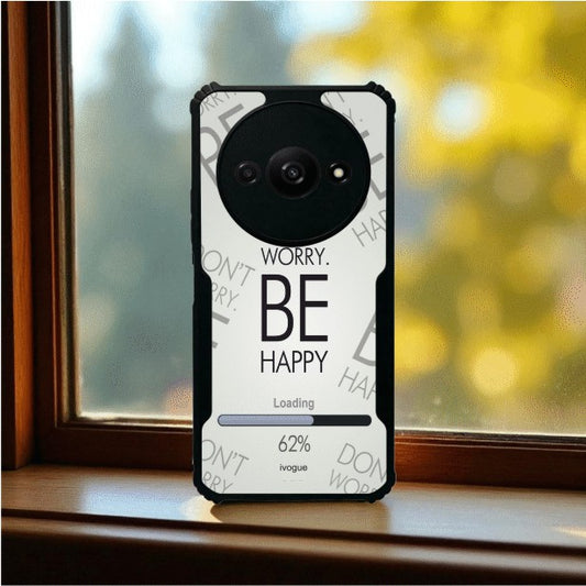 ivogue Be Happy Mobile Cover For Redmi A3