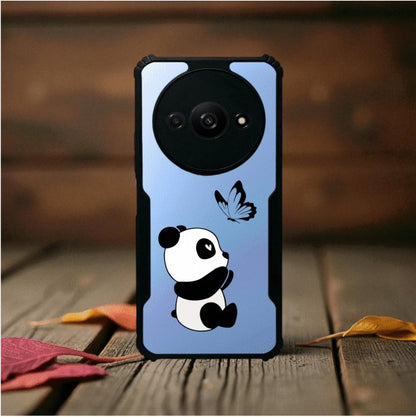 ivogue Panda and Butterfly Mobile Cover For Redmi A3