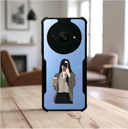 ivogue Coffee Girl Mobile Cover For Redmi A3