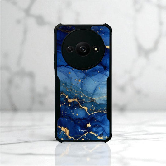 ivogue Blue Opulence Mobile Cover For Redmi A3