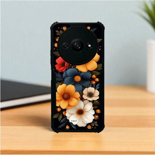ivogue Retro Petals Mobile Cover For Redmi A3