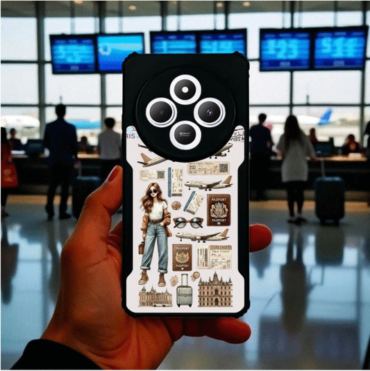 ivogue Travel Girl Vibes Mobile Cover For Redmi A4