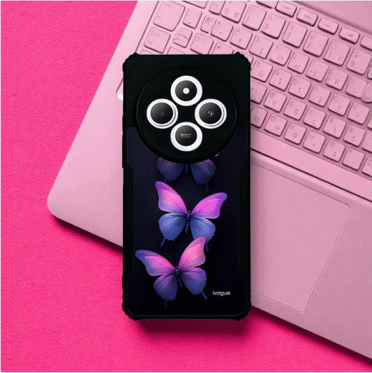 ivogue Galaxy Butterflies Mobile Cover For Redmi 14C