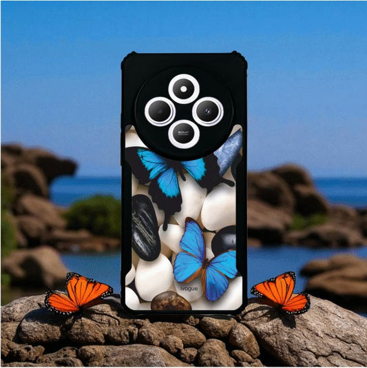 ivogue Blue Wings Beauty Mobile Cover For Redmi A4