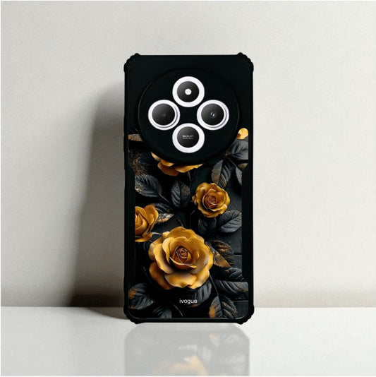 ivogue Golden Rose Mobile Cover For Redmi 14C