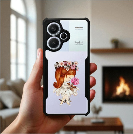 ivogue Flower Girl Mobile Cover For Redmi Note 13 Pro Plus