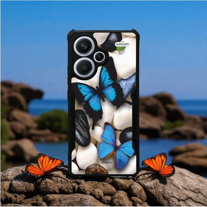 ivogue Blue Wings Beauty Mobile Cover For Redmi Note 13 Pro Plus