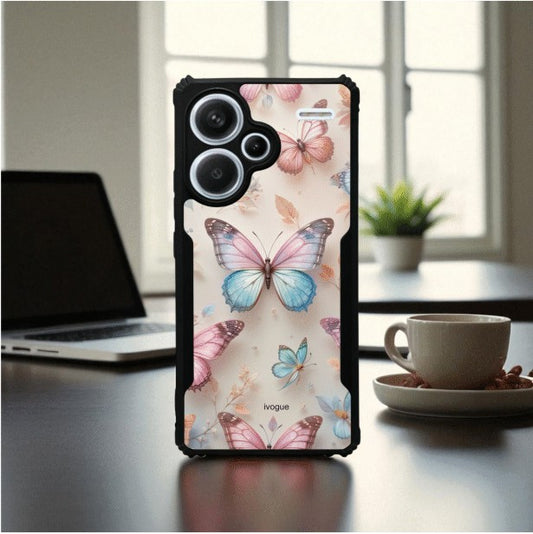 ivogue Butterfly Bloom Mobile Cover For Redmi Note 13 Pro Plus
