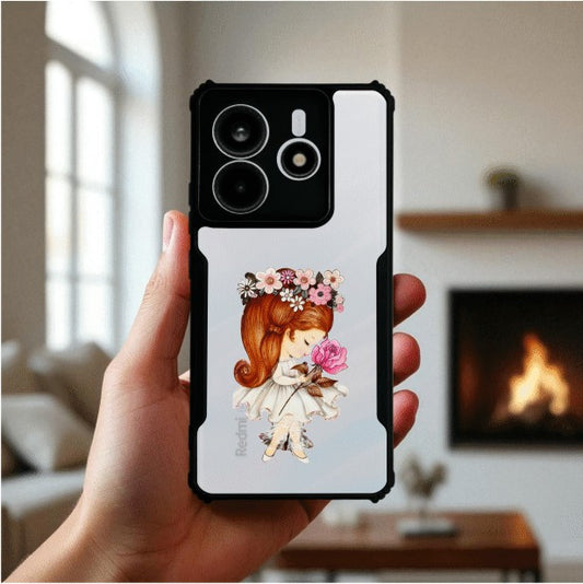 ivogue Flower Girl Mobile Cover For Redmi Note 14