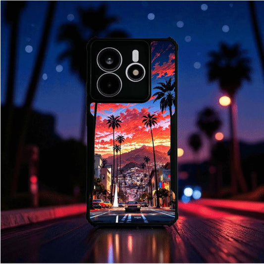 ivogue Palm City Nights Mobile Cover For Redmi Note 14