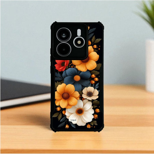 ivogue Retro Petals Mobile Cover For Redmi Note 14