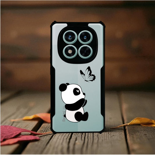 ivogue Panda and Butterfly Mobile Cover For Redmi Note 14 Pro