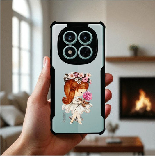 ivogue Flower Girl Mobile Cover For Redmi Note 14 Pro