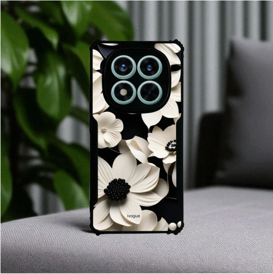 ivogue Black & Bloom Mobile Cover For Redmi Note 14 Pro