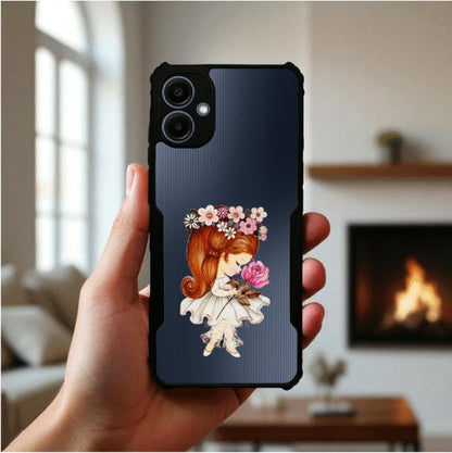 ivogue Flower Girl Mobile Cover For Samsung A06