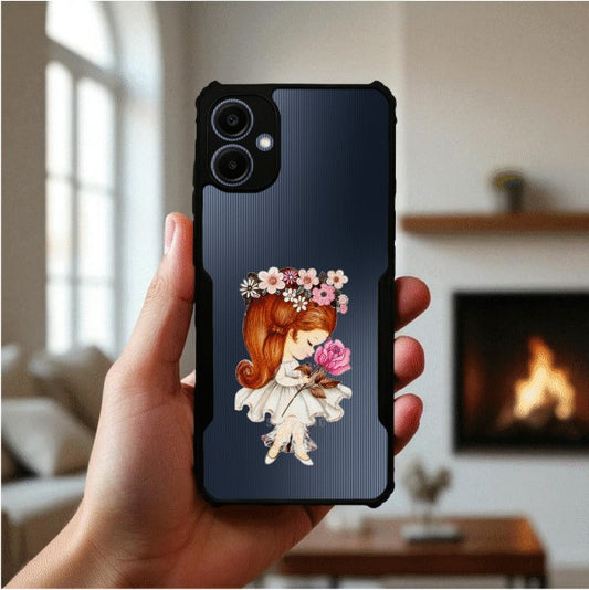ivogue Flower Girl Mobile Cover For Samsung A06