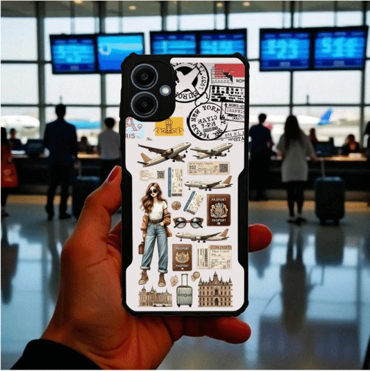 ivogue Travel Girl Vibes Mobile Cover For Samsung A06