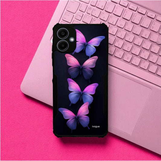 ivogue Galaxy Butterflies Mobile Cover For Samsung A06